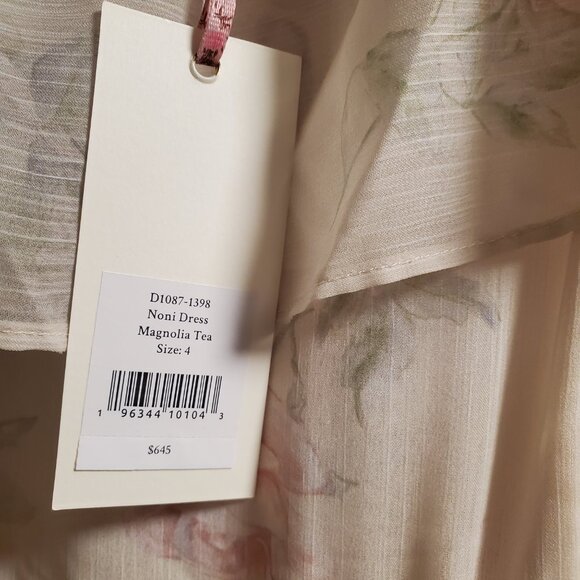 LoveShackFancy Noni Dress in Magnolia Tea 4 - Picture 5 of 9